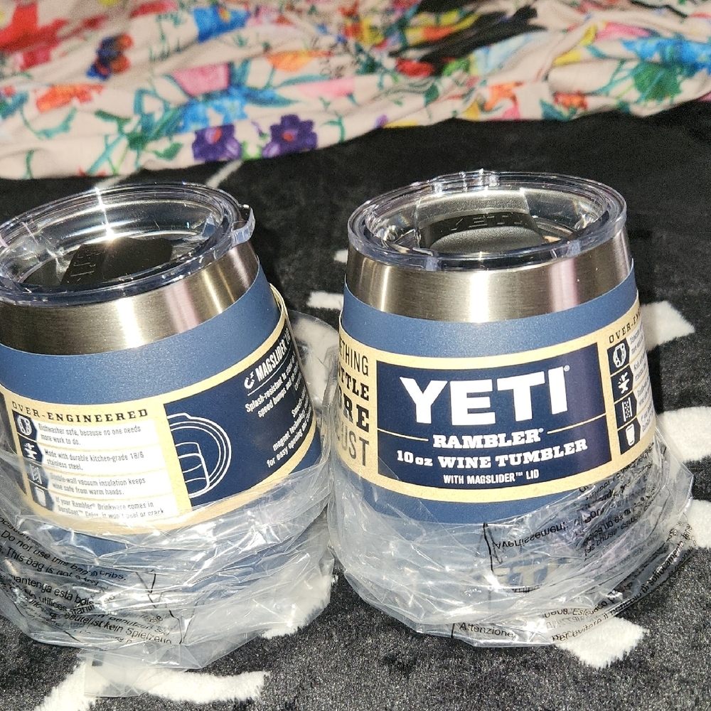 YETI Rambler Blue Wine Tumblers - Picture 5 of 9